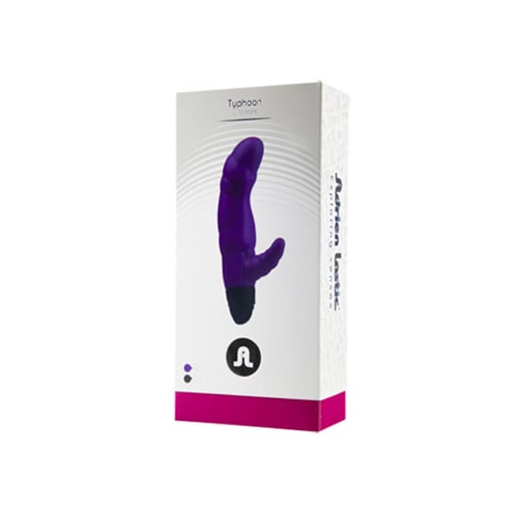 Вибратор рельефный Adrien Lastic Typhoon Black со стимуляцией точки G, два мотора