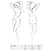 Комплект білизни Passion GIANA BIKINI XXL/XXXL, white, напівпрозорі ліф і трусики з бантиками