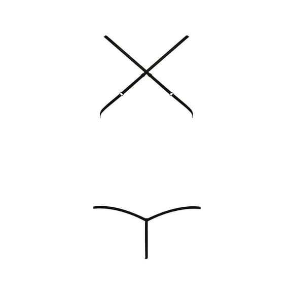 Боди монокини ORIHIME BODY white S/M - Passion