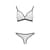 Комплект білизни Passion ORIHIME SET XXL/XXXL, white, стрепи, ліф і трусики