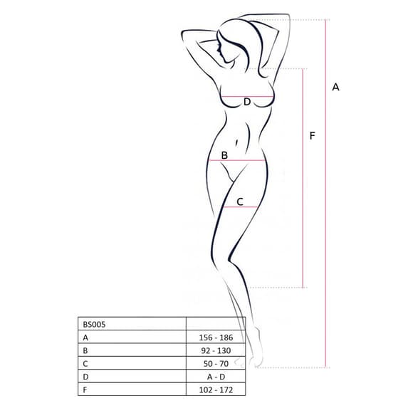 Бодістокінг Passion BS005 white, укорочений комбінезон