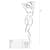 Бодістокінг Passion BS010 white, комбінезон, дрібна сіточка