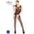 Бодістокінг Passion BS029 black, комбінезон, імітація панчох і пояса