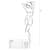 Бодистокинг Passion BS059 white, комбинезон, имитация чулок
