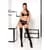 Комплект білизни Passion Exclusive TONYA SET S/M, black, трусики, ліф, пояс для панчох