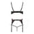Комплект белья PERDITA SET black XXL/XXXL - Passion Exclusive: стрэпы: лиф, стринги и пояс для чулок