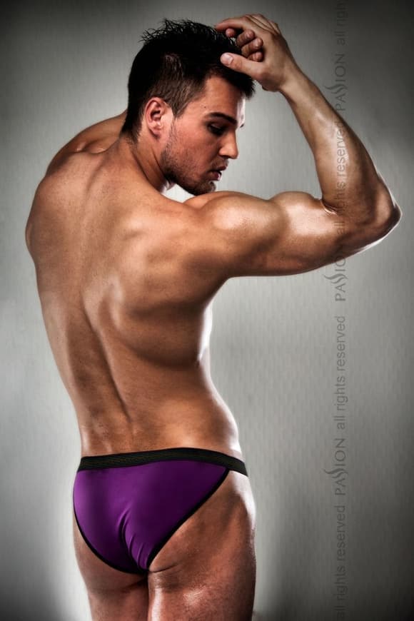 Распродажа!!!  Мужские трусики слипы Passion 006 SLIP violet XXL/XXXL