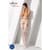 Сексуальные колготки-бодистокинги Passion S022 One Size, White, имитация чулок и пояса с гартерами