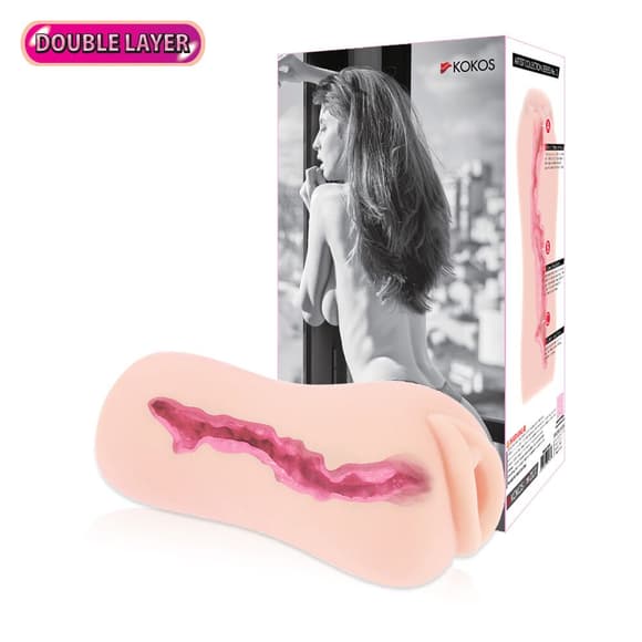 Мастурбатор-вагина двухслойный Kokos Sanda Double Layer