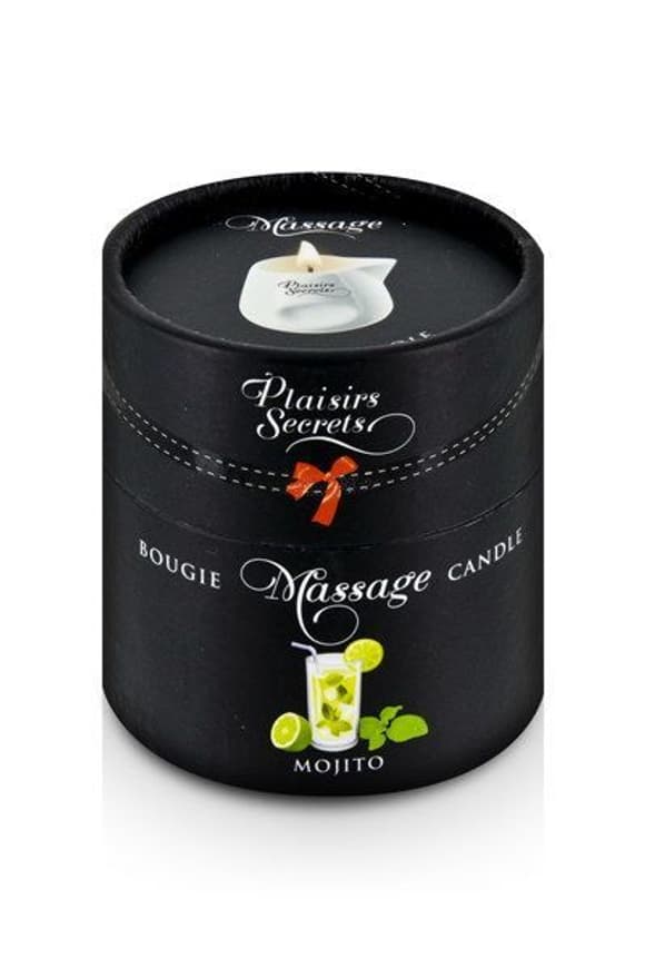 Массаж�ная свеча Plaisirs Secrets Mojito (80 мл) подарочная упаковка, керамический сосуд
