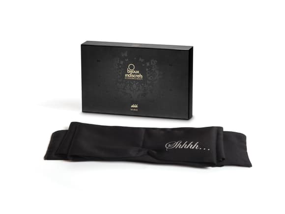 Повязка-лента 2в1 Bijoux Indiscrets: Shhh (повязка на глаза и лента для связывания)