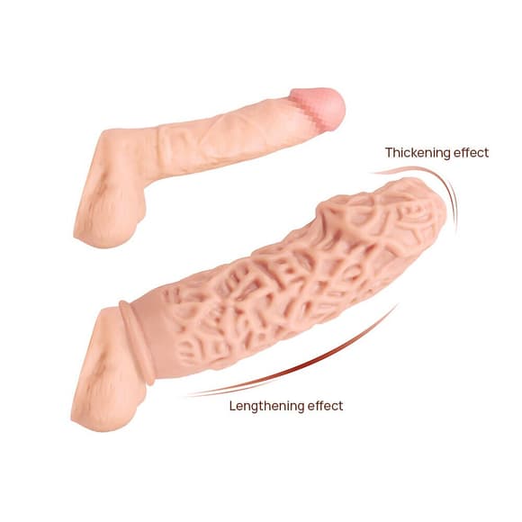 Насадка на член Kokos Extreme Sleeve ES.12 розмір M, потовщувальна, стимулюючий рельєф