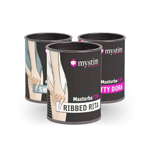 Мастурбатор-яйце Mystim MasturbaTIN Ribbed Rita