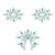 Пестіс з кристалів Petits Joujoux Gloria set of 3 - Green/Blue, прикраса на груди та вульву