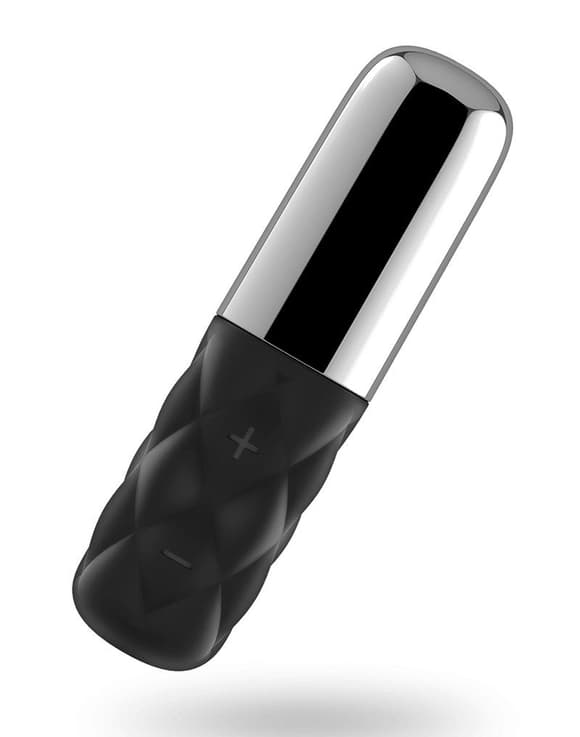 Мощный мини-вибратор Satisfyer Sparkling Darling Silver со съемным колпачком, 15 режимов работы