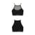 Спортивный топ с прозрачной вставкой Passion PS006 TOP XL, black