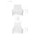 Спортивный топ с прозрачной вставкой Passion PS006 TOP M, white