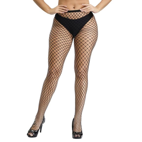Колготки в крупную сетку T-8003, Black