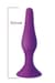 Анальна п�робка з присоскою MAI Attraction Toys №35 Purple, довжина 15,5 см, діаметр 3,8см