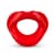 Силиконовая капа-расширитель для рта в форме губ / капа-губы XOXO Blow Me A Kiss Mouth Gag - Red