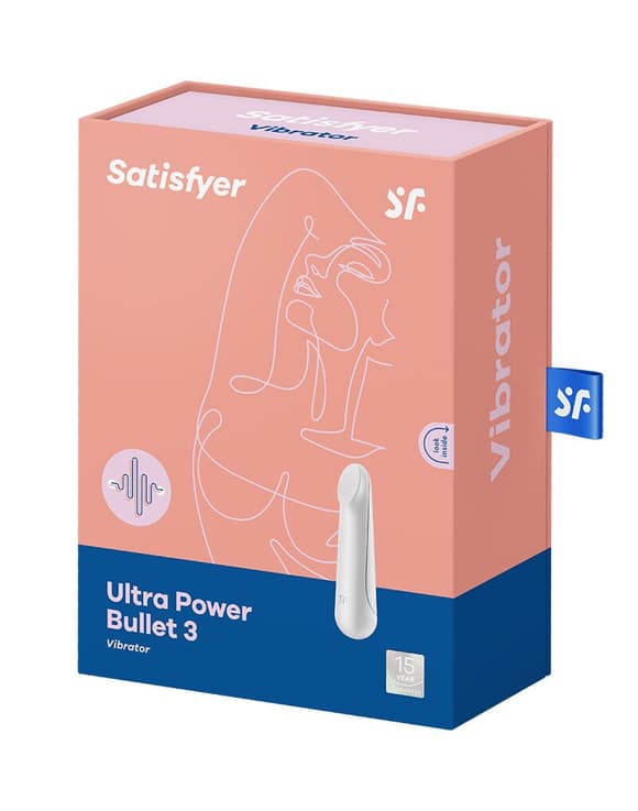 Вибропуля перезаряжаемая Satisfyer Ultra Power Bullet 3 White
