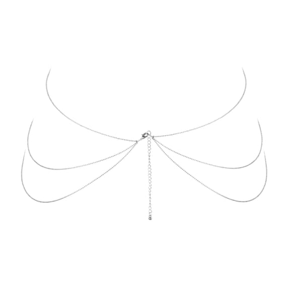 Цепочка для тела Bijoux Indiscrets Magnifique 8 Body Chain — Silver