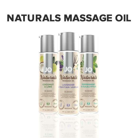 Массажное масло JO Naturals Massage Oil Lavender&Vanilla с натуральными эфирными маслами,120мл