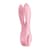 Кліторальний вібратор Satisfyer Threesome 1 Pink з трьома гнучкими пальчиками