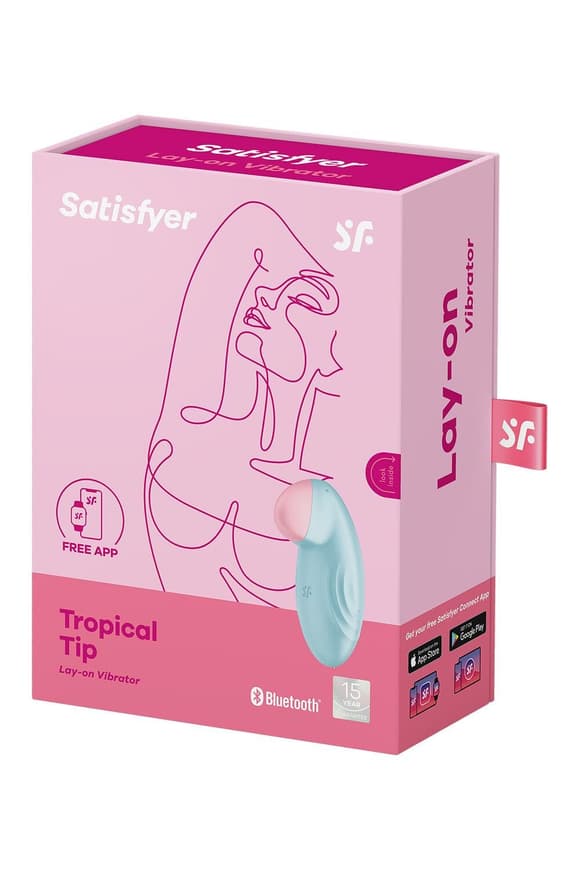 Смарт-вібратор для клітора Satisfyer Tropical Tip Light Blue