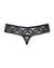 (SALE) Кружевные танга с доступом Obsessive 837-THC-1 S/M, черные