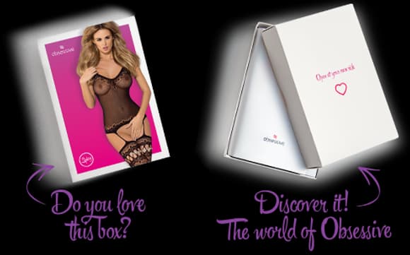 (SALE) Бодістокінг Obsessive Bodystocking F214 black S/M/L, імітація корсета та панчіх на підв’язках