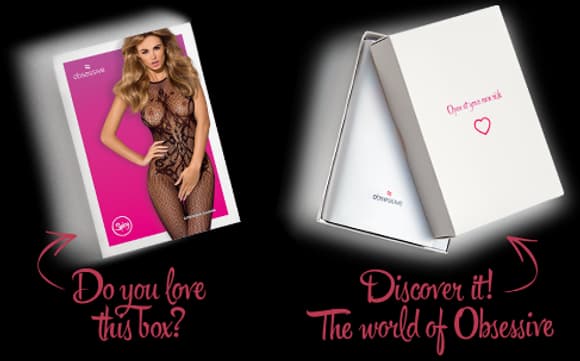 Бодістокінг Obsessive Bodystocking G308 S/M/L, халтер, декор у вигляді татуювання