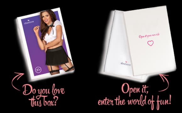 Еротичний костюм секретарки Obsessive Secretary suit 5pcs black L/XL, чорно-білий, топ, спідниця, ст