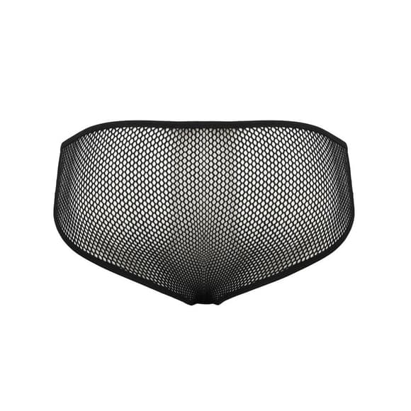 Мужские трусы со шнуровкой Passion 035 SLIP RICHARD S/M Black, экокожа, сетка