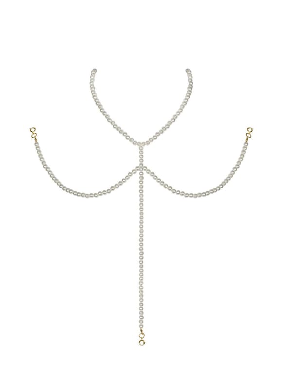 (SALE) Намисто під перли на декольте Obsessive A757 necklace pearl