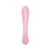 Двосторонній вібратор-кролик Satisfyer Triple Oh Pink, 3 мотори, руків’я-масажер