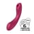 Вакуумный стимулятор с вибрацией Satisfyer Curvy Trinity 1 Red, игрушка 3в1