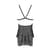 Сорочка Passion DELIENA CHEMISE XXL/XXXL black, стринги с заниженной талией