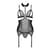 Корсет з відкритими грудьми Passion DOMINICA CORSET L/XL black, пажі для панчіх, стрінги