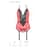 Корсет с пажами для чулок Passion PEONIA CORSET S/M red, стринги