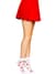 Шкарпетки жіночі з полуничним принтом Leg Avenue Strawberry ruffle top anklets One size, мереживні м
