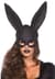 Блискуча маска кролика Leg Avenue Glitter masquerade rabbit mask Black