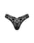 Кружевные стринги Obsessive Donna Dream thong XS/S Black, низкая посадка