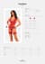 Прозрачный корсет Obsessive Lacelove corset XS/S Red, кружево, подвязки для чулок
