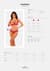 Комплект белья Obsessive Lacelove cupless 2-pcs set XL/2XL Red, открытый доступ, открытая грудь