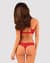 Комплект белья Obsessive Lacelove cupless 2-pcs set XL/2XL Red, открытый доступ, открытая грудь
