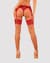 Панчохи під пояс із широким мереживом Obsessive Lacelove stockings XS/S