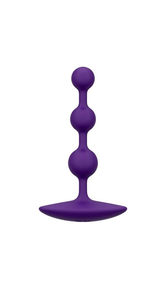 Анальне намисто Romp Amp Dark Purple, силікон, макс. діаметр 2,6 см