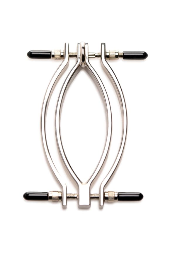 Затискач для статевих губ Master Series: Pussy Tugger Adjustable Vagina Clamp with Chain