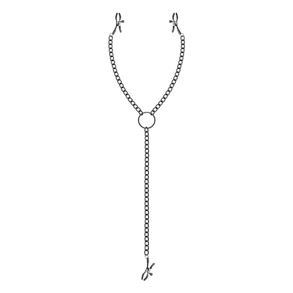 Затискачі для сосків та клітора Bedroom Fantasies: Nipple & Clitoral Clamps, чорні